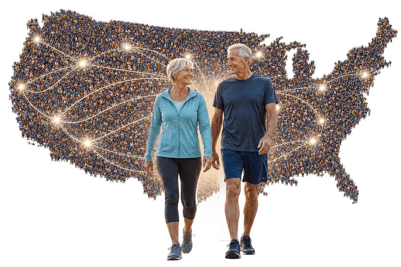 A nationwide network of connected recovery patients